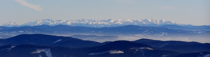 Vhled z Lys hory na Vysok a Zpadn Tatry (VJV)
